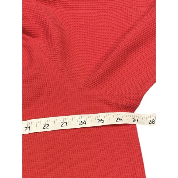 Vintage Quacker Factory 2X Blouse 100 % Cotton Waffle Knit Pink Rhinestone NWT - Picture 11 of 11